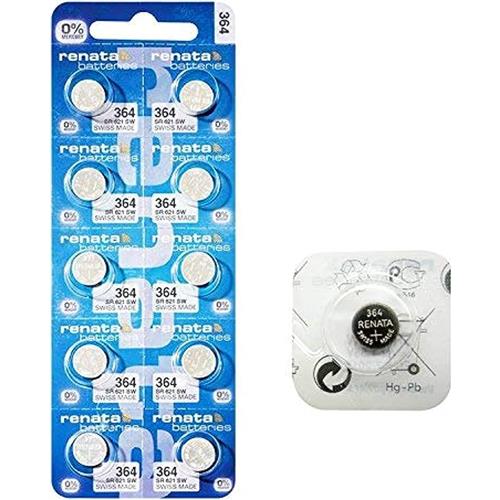 364 Watch Battery SR621SW - Pack of 10