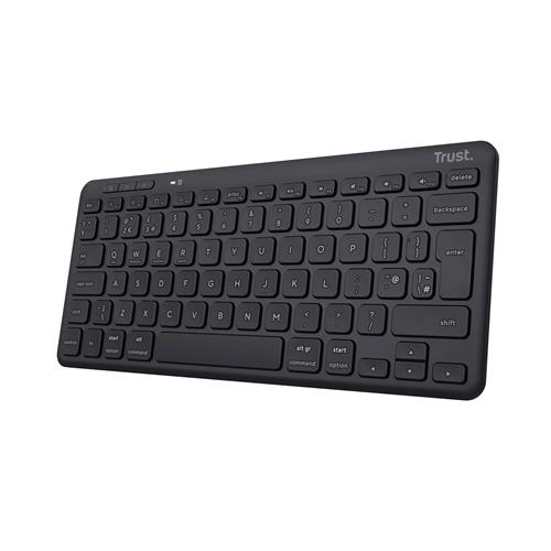 Trust Lyra keyboard Office USB + RF Wireless + Bluetooth QWERTY UK English Black