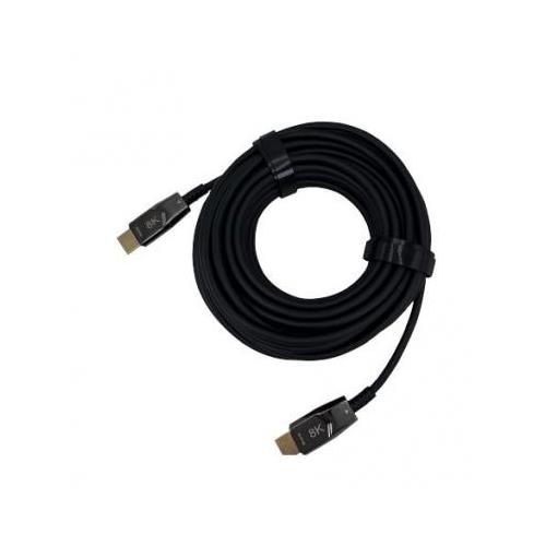 connektgear 10m HDMI V2.1 AOC 8K UHD Connector Cable - Male to Male Gold Connectors 10 m HDMI Type A (Standard) HDMI Type A (Standard) 3D Black
