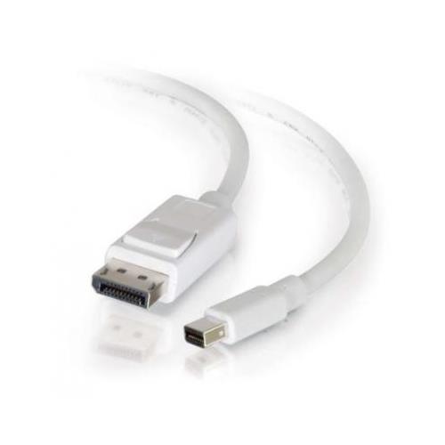 C2G 2m Mini DisplayPort to DisplayPort Adapter Cable 4K UHD - White