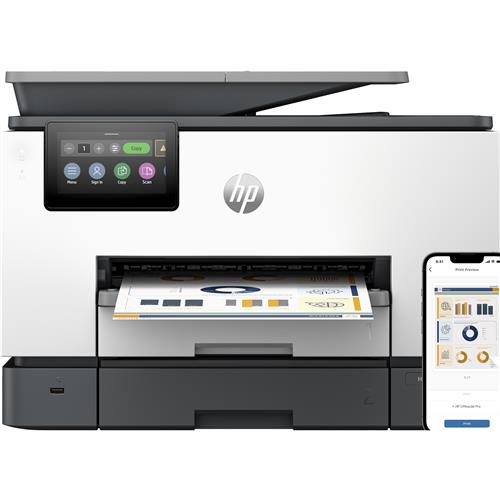 HP OfficeJet Pro 9130b Wireless All-in-One Color Printer Two-sided printing; Copier Scanner Thermal inkjet Colour printing 4800 x 1200 DPI A4 Direct printing Grey
