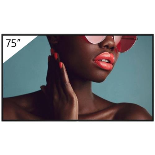 Sony FW-75BZ40L Signage Display Digital signage flat panel 190.5 cm (75") LCD Wi-Fi 700 cd/m 4K Ultra HD Black Android 24/7