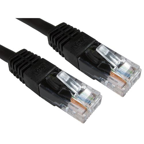 Cables Direct UTP Cat6 15m networking cable Black U/UTP (UTP)