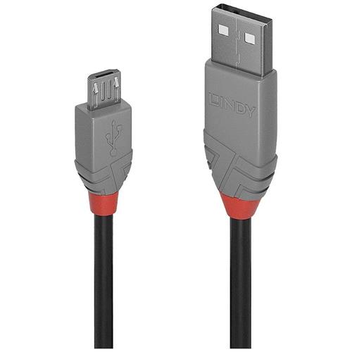 Lindy 5m USB 2.0 Type A to Micro-B Cable Anthra Line