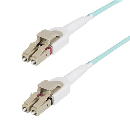 Photos - Ethernet Cable Startech.com 5m  LC to LC (UPC) OM4 Switchable Fiber Optic Cable 50/125m 100G Toolless Polarity Switching Low Insert (16.4ft)
