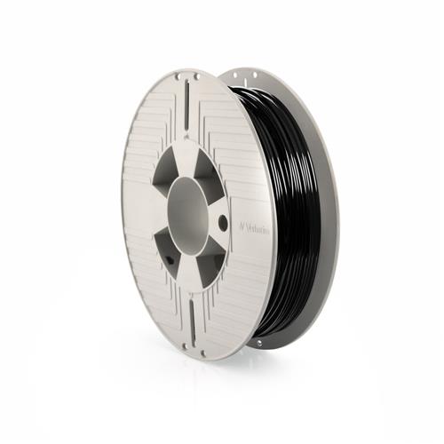 Verbatim Tefabloc TPE. Printing material: Thermoplastic elastomer (TPE) Printing colours: Black Print speed: 20 mm/sec. Weight: 500 g Density: 1.09 kg/m Diameter: 2.85 mm. Quantity per pack: 1 pc(s) Package type: Box