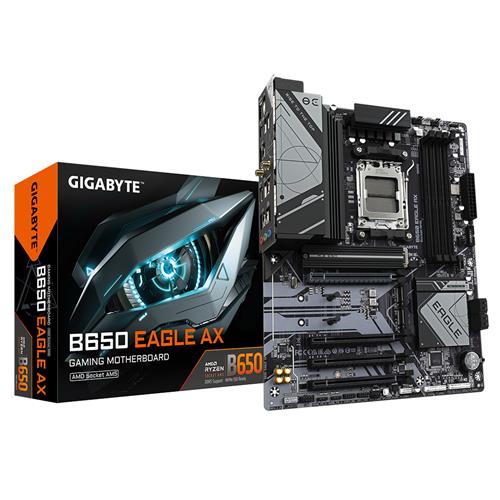 GIGABYTE B650 EAGLE AX Motherboard AMD Socket AM5 AMD Ryzen 7000 Series AMD Ryzen 8000 Series AMD Ryzen 9000 Series Socket AM5 DDR5-SDRAM 256 GB