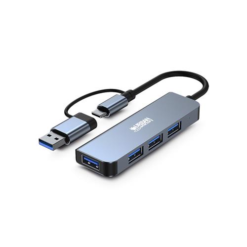 Urban Factory MINEE : HUB USB-A/C WITH 4 PORTS USB-A 3.0