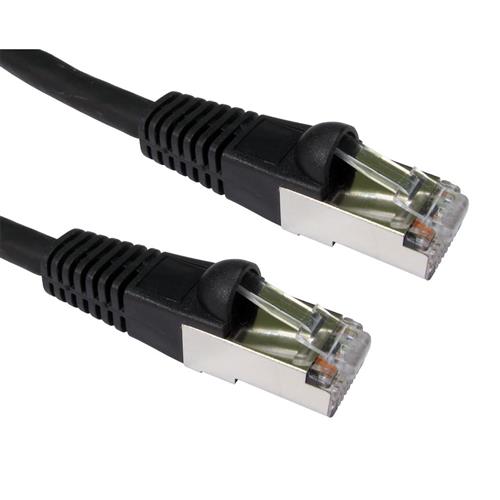 Cables Direct Cat6a 15m networking cable Black S/FTP (S-STP)