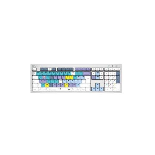 Logickeyboard DaVinci Resolve ALBA Slimline - keyboard - Mac - QWERTY - UK - silver Input Device