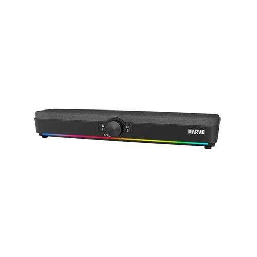 Marvo Scorpion SG-286 Bluetooth 5.3 Soundbar Stereo Sound USB Powered Connect Wired USB or Bluetooth 7 Colour RGB Lighting Volume Control Black. Connectivity technology: Wired. Product colour: Black. Weight: 1 kg
