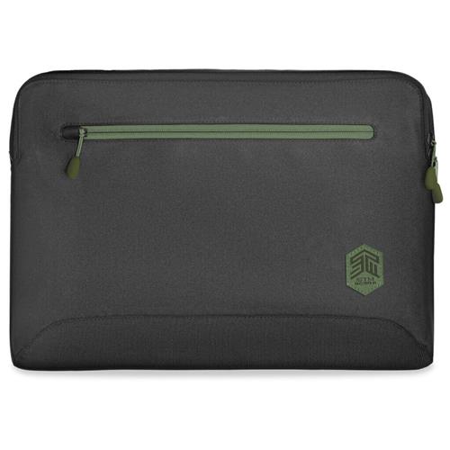 STM STM114392P01 laptop case 40.6 cm (16") Sleeve case Black, Green