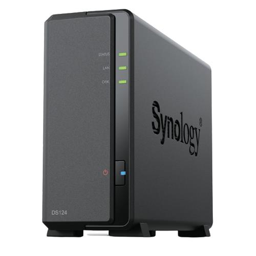 Synology DiskStation DS124 NAS/storage server Desktop Realtek RTD1619B 1 GB DDR4 0 TB DiskStation Manager Black