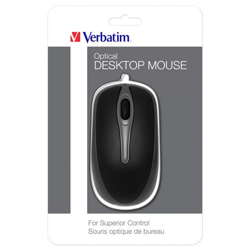 Verbatim 49019 mouse Office Ambidextrous USB Type-A Optical 1000 DPI