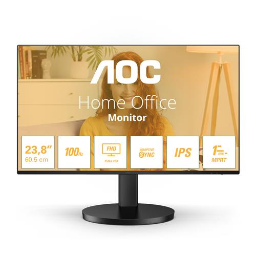 AOC 24B3HA2 computer monitor 60.5 cm (23.8") 1920 x 1080 pixels Full HD LED Black