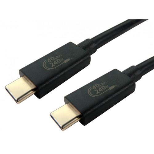 Cables Direct USB4-5070E USB cable USB4 Gen 2x2 0.7 m USB C 40 Gbit/s 240 W Black