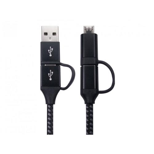 Cables Direct NLMOB-4CBDBK USB cable USB 2.0 1 m USB C 0.48 Gbit/s 15 W Black