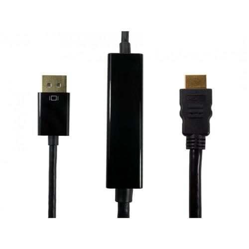 Cables Direct HDPORT-0054K-5M video cable adapter DisplayPort HDMI Black