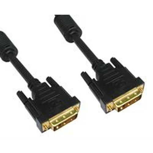 Cables Direct CDL-DV205 DVI cable 5 m DVI-D Black
