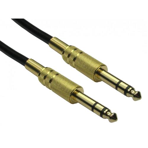 Cables Direct 4635-010GD audio cable 1 m 6.35mm Black Gold