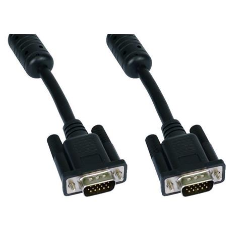 Cables Direct 10m SVGA VGA cable VGA (D-Sub) Black Chrome