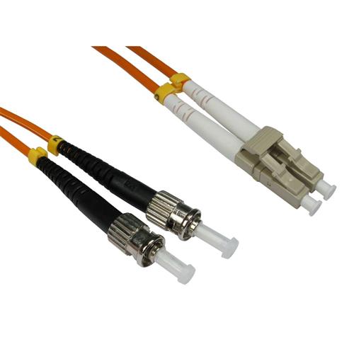 Cables Direct 2.0m LC-ST 50/125 MMD OM2. Cable length: 2 m Connector 1: LC Connector 2: ST Core diameter: 50 m Full duplex