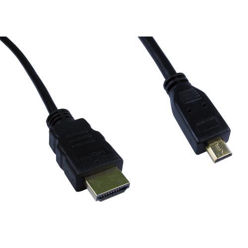 Cables Direct Micro HDMI 1.5m HDMI cable HDMI Type D (Micro) HDMI Type A (Standard) Black