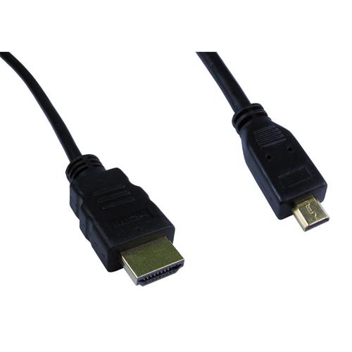 Cables Direct Micro HDMI 5m HDMI cable HDMI Type D (Micro) HDMI Type A (Standard) Black