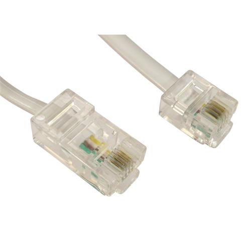 Cables Direct RJ11/RJ45 1m 20 m White