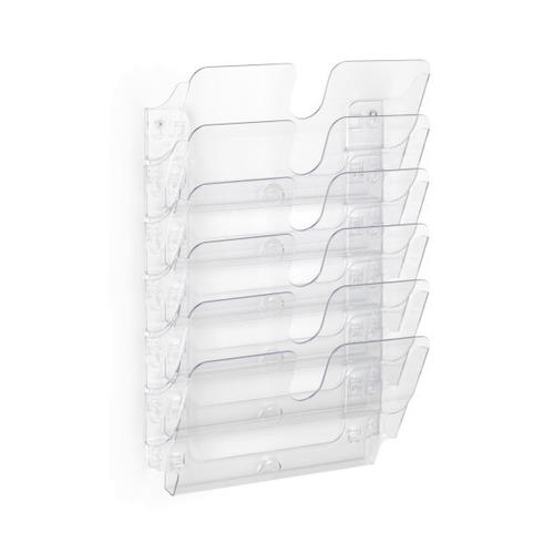 Photos - Display Cabinet / Bookcase Durable FLEXIPLUS literature rack 6 shelves Transparent 1700014401 