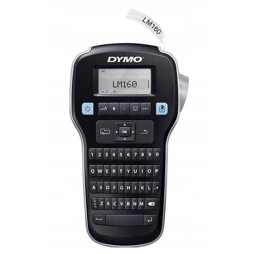 DYMO LabelManager 160 Label Maker Starter Kit with 3 rolls of D1 Label Tape | Handheld Label Printer Machine | QWERTY Keyboard | Ideal for Office or Home QWERTY D1 Thermal inkjet 180 x 180 DPI 12 mm/sec Black
