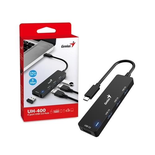 Genius UH-400 USB Type-C 625 Mbit/s Black