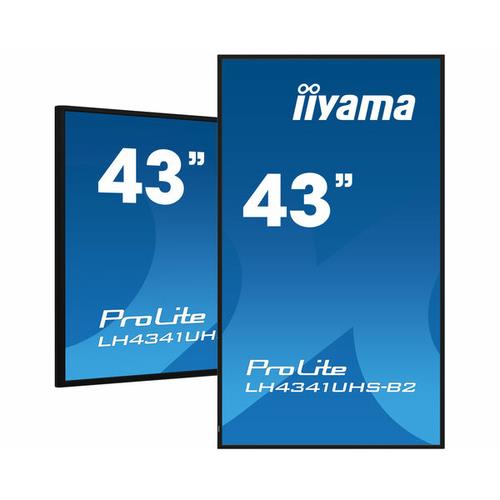 iiyama LH4341UHS-B2 Signage Display 108 cm (42.5") LCD 500 cd/m 4K Ultra HD Built-in processor Android 8.0 24/7