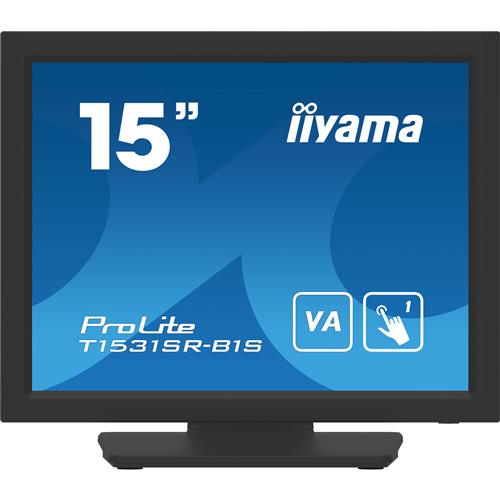 iiyama T1531SR-B1S computer monitor 38.1 cm (15") 1024 x 768 pixels XGA LCD Touchscreen Black