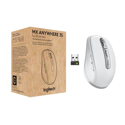 Logitech MX Anywhere 3S for Business mouse Office Right-hand RF Wireless + Bluetooth Laser 8000 DPI