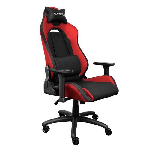 Trust GXT 714 Ruya PC gaming chair Upholstered seat Black Red