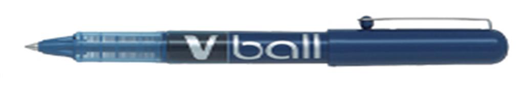 Pilot VBall Liquid Ink Rollerball Pen 0.5mm Tip 0.3mm Line Blue Pack