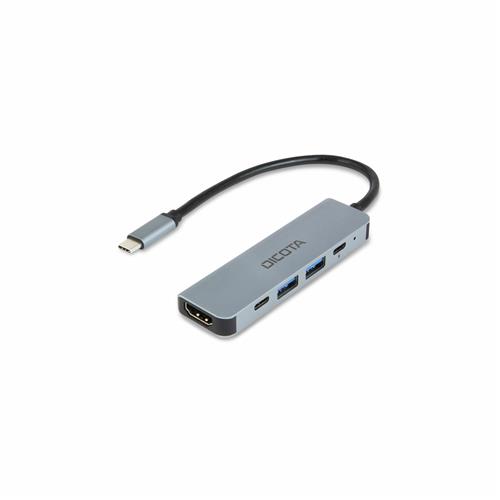 Photos - Card Reader / USB Hub Dicota D32060 laptop dock/port replicator USB Type-C Silver