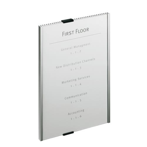 Photos - Accessory Durable Info Sign Acrylic Aluminium Silver 480623 