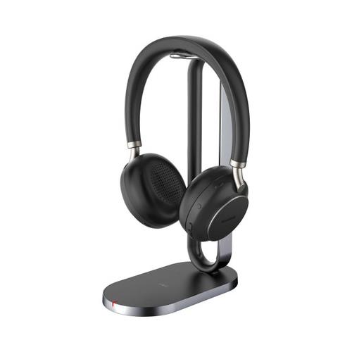 Yealink BH76 Headset Wireless Head-band Calls/Music USB Type-A Bluetooth Charging stand Black