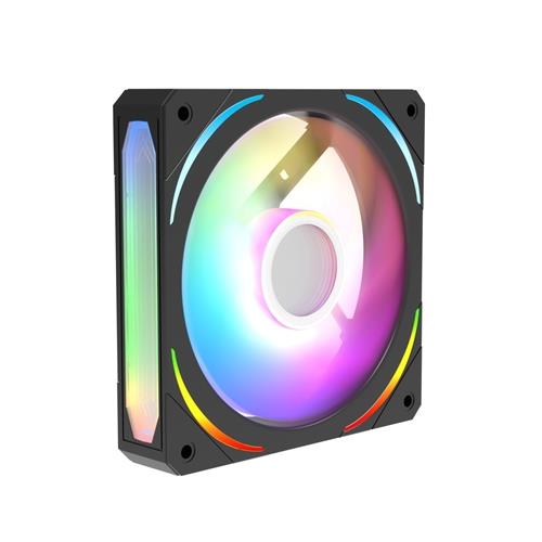 CIT Lightning 120mm ThreeSided Infinity ARGB Black 3Pin PC Cooling Fan