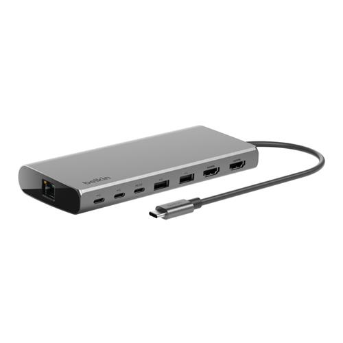 Belkin INC015BTSGY-CZ Wired USB 3.2 Gen 1 (3.1 Gen 1) Type-C 100 W 1.4/2.0 1000 Mbit/s Aluminium