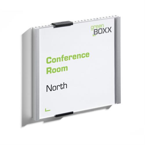 Photos - Other Printing Durable INFO SIGN Sign holder 15 x 15cm Acrylic Aluminium Silver 480223 