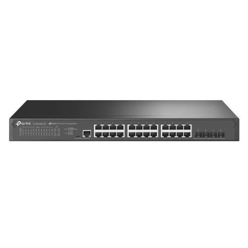 TP-Link Omada Non-POE 24-Port 2.5GBASE-T L2+ Managed Switch with 4 10GE SFP+ Slots Managed L2+ 2.5G Ethernet (100/1000/2500) Rack mounting 1U
