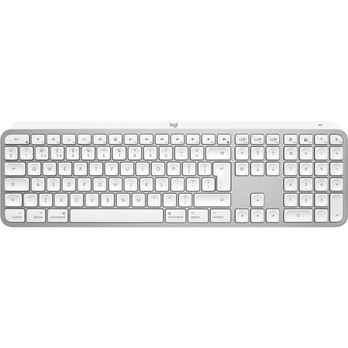Logitech MX Keys S for Mac Wireless RF Wireless + Bluetooth Scissor key switch QWERTY LED Aluminium White