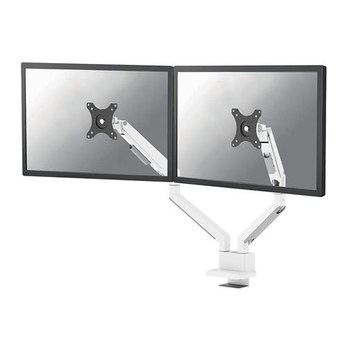 Neomounts DS70-250WH2 Monitor arm 17-32" - gas spring - Topfix - 180-stop Clamp/Grommet 9 kg 43.2 cm (17") 81.3 cm (32") 100 x 100 mm White