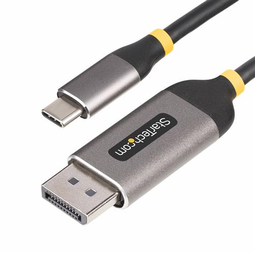 StarTech.com 10ft (3m) USB-C to DisplayPort Adapter Cable 8K 60Hz 4K 144Hz HDR USB Type-C to DP 1.4 Video Converter Cable USB4/Thunderbolt 3/4 Compatible 3 m USB Type-C DisplayPort Male Male Straight