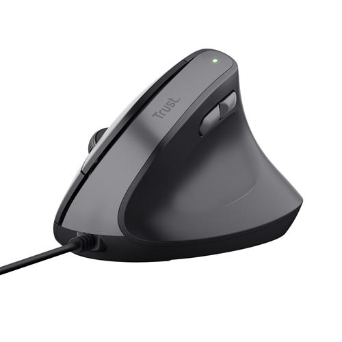 Trust Bayo II. Form factor: Right-hand Vertical design. Device interface: USB Type-A Movement resolution: 2400 DPI Buttons quantity: 6 Scroll type: Wheel. Power source: Cable. Product colour: Black
