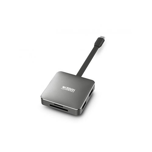 Urban Factory HUBEE LIGHT USB 3.2 Gen 1 (3.1 Gen 1) Type-C Grey