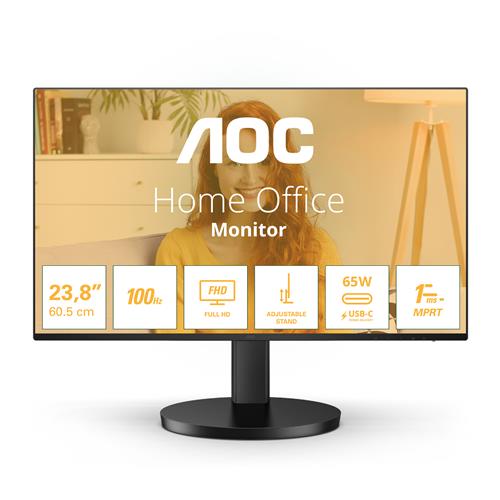AOC B3 24B3CF2 computer monitor 60.5 cm (23.8") 1920 x 1080 pixels Full HD LED Black